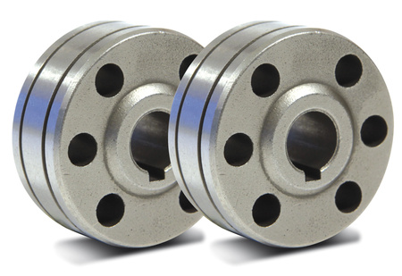 Zestaw 2 rolek Double V 35° do drutu stalowego 0.6 / 0.8 mm