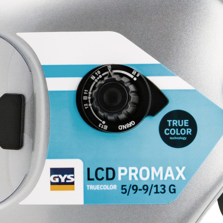 Przyłbica spawalnicza GYS LCD PROMAX 5-9/9-13 G SILVER TRUE COLOR