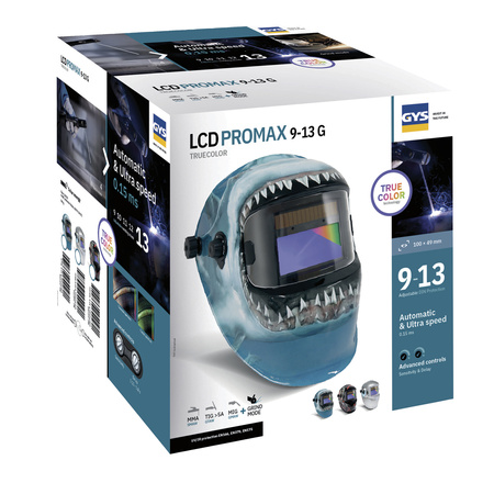 Przyłbica spawalnicza GYS HELMETS LCD 5-9/9-13 G PROMAX TRUE COLOR