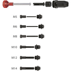 Zestaw końcówek do nitonakrętek i nitowkrętów - Adapter 50kN