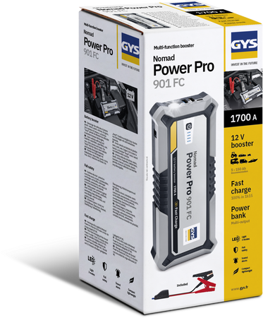 Urządzenie rozruchowe NOMAD POWER PRO 901 FC – BOOSTER LITOWY 12 V