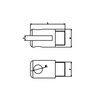 Adapter widełkowy z gwintem zewnętrznym CMO APM.87