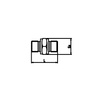 Nypel hydrauliczny 15A.01 M+M 1/4 “Gas + 1/4 “Gas