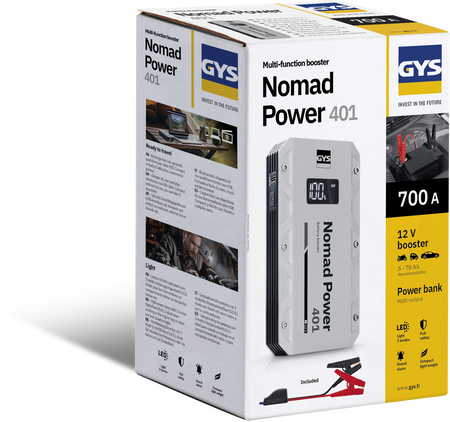 Urządzenie rozruchowe NOMAD POWER 401 – BOOSTER LITOWY 12V