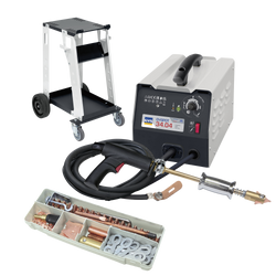 Spoter blacharski GYSPOT 34.04 + wózek Dent 600 + Box materiałów eksploatacyjnych