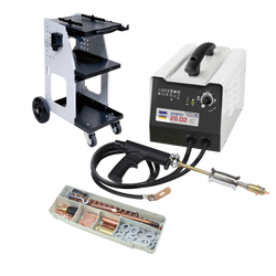 Spoter blacharski GYSPOT 26.02 + Wózek Universal 800 + Box materiałów eksploatacyjnych