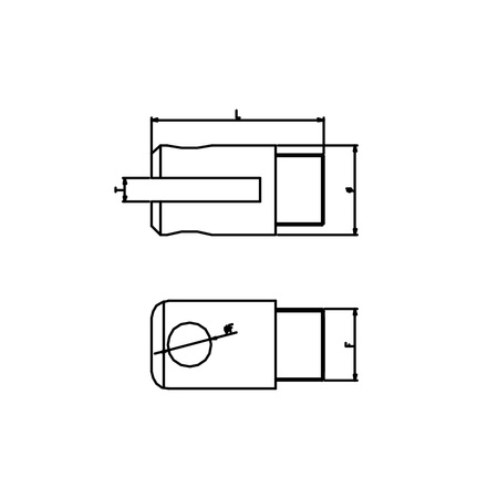 Adapter widełkowy z gwintem zewnętrznym CMO APM.87
