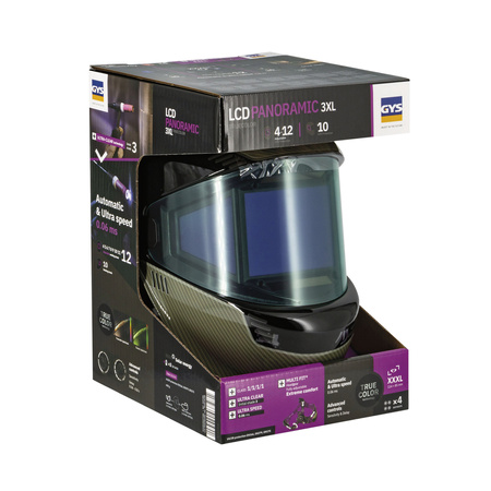 Przyłbica spawalnicza GYS LCD PANORAMIC TRUE COLOR 3XL