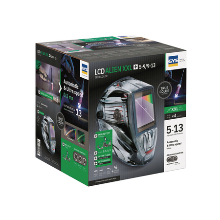 Przyłbica spawalnicza LCD ALIEN+ TRUE COLOR XXL