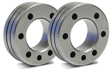 Zestaw 2 rolek podajnika typu C – Double V 35° do drutu stalowego 0.6 / 0.8 mm