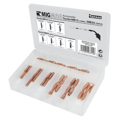 Zestaw końcówek kontaktowych MIG/MAG MB15/MB25