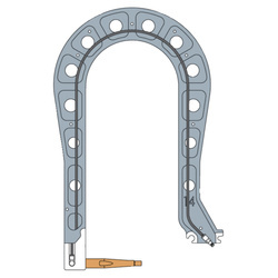 Izolowane ramię aluminiowe C14 + wieszak