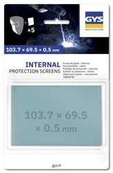 5 ekranów wewnętrznych do przyłbicy 103,7 x 69,5 mm