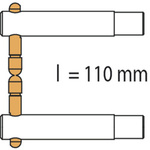 Elektroda 2 BRAS ALU 110mm PX1 - PORTASPOT 230