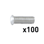 Bolce gwintowane AlMg3 M6 x 16mm (100 sztuk)