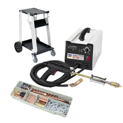 Spoter blacharski GYSPOT 27.02 + wózek Dent 600 + Box materiałów eksploatacyjnych