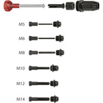 Zestaw końcówek do nitonakrętek i nitowkrętów - Adapter 50kN