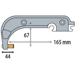 Izolowane ramię aluminiowe C12