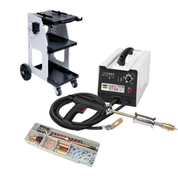 Spoter blacharski GYSPOT 27.02 + wózek Universal 800 + Box materiałów eksploatacyjnych