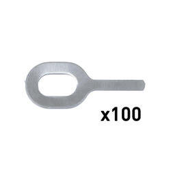 Bity aluminiowe proste AlMgSi 1 mm (100 sztuk)